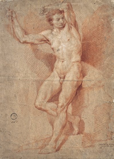 Nudo maschile in piedi da Nicolas Guibal